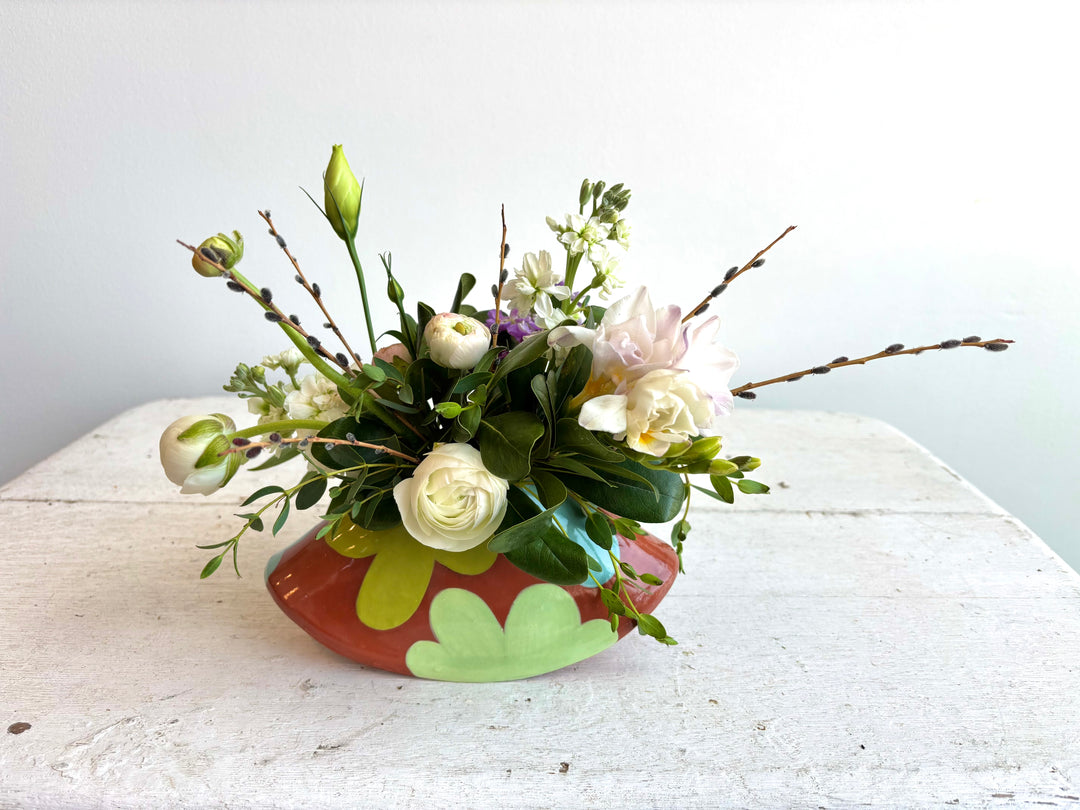 artist-made vase arrangement