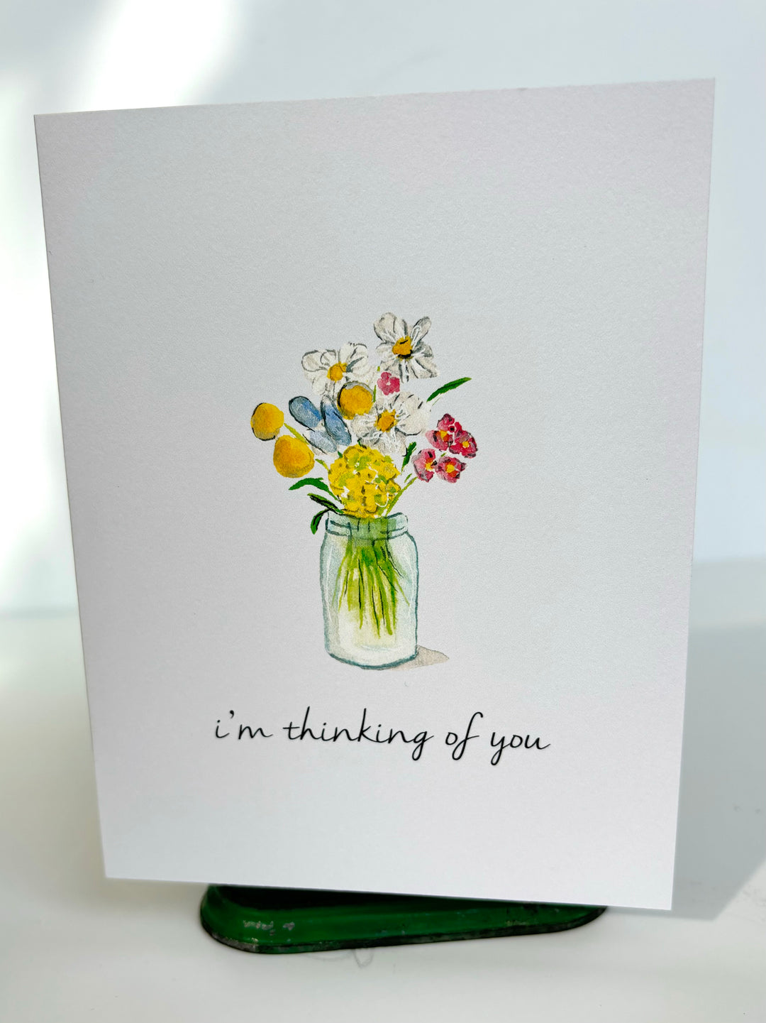 “I’m thinking of you” greeting card