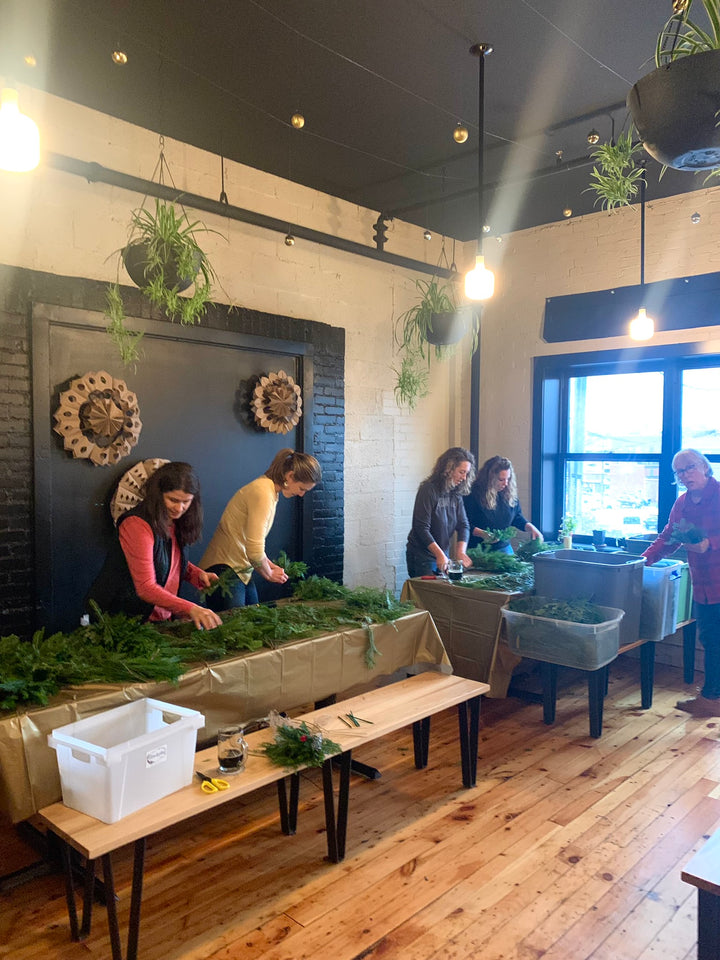 winter wreath workshop